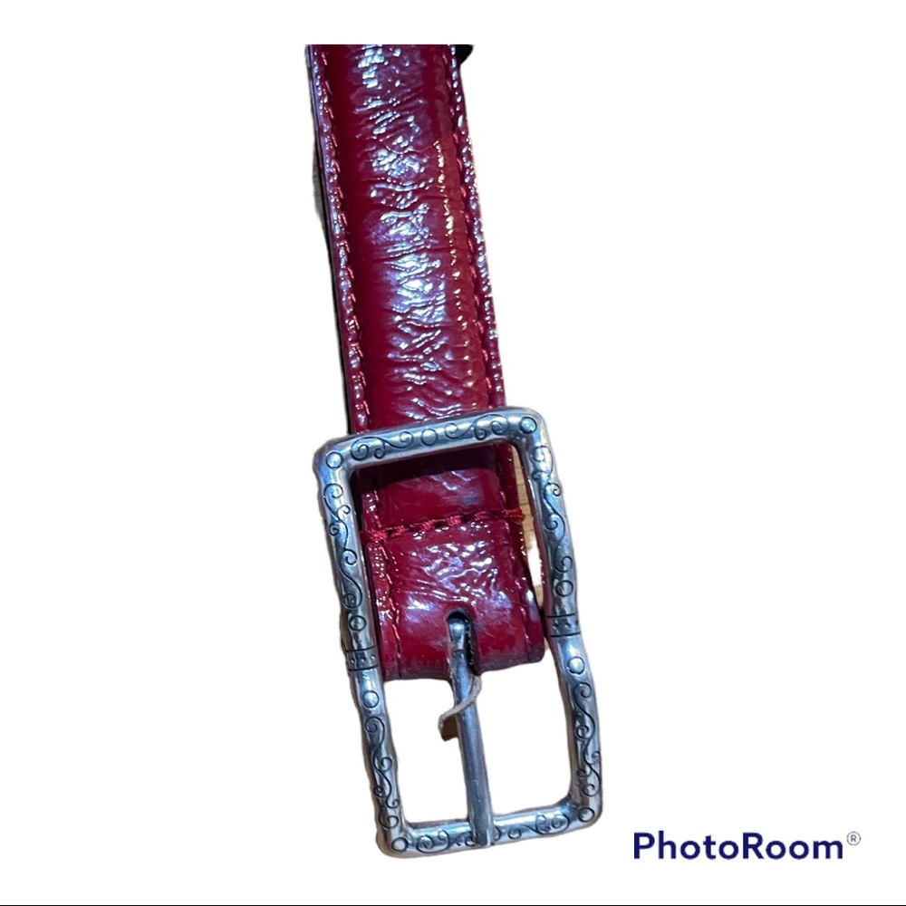 Brighton Red Patent Leather Belt